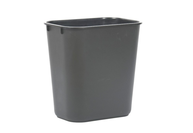 Grey 7 Gal. Rectangular Wastebasket
